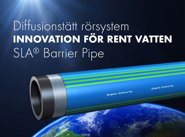 Extena SLA Barrier Pipe med diffusionsbarriär och kraftig mantel