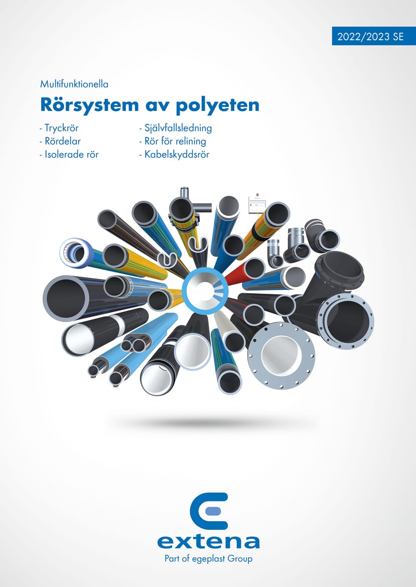 Extenas stora produktkatalog för rörsystem av polyeten