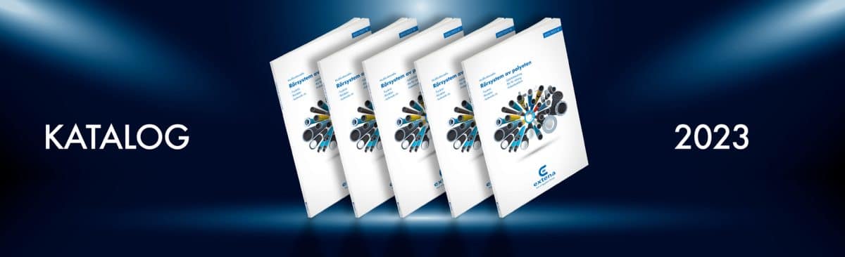 Extena komplett katalog för tryckrörsystem av polyeten